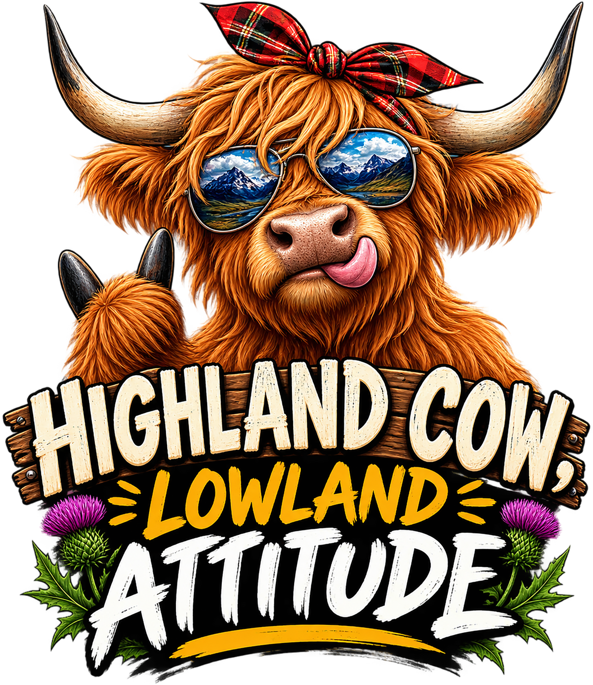 Highland Cow - Attitude