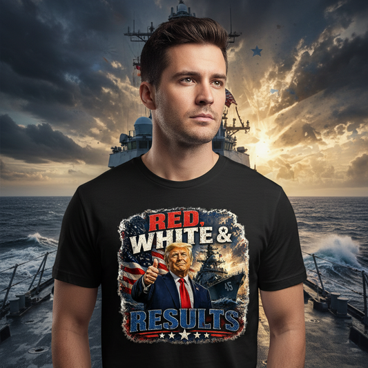 T-Shirt - Trump Red, White & Results