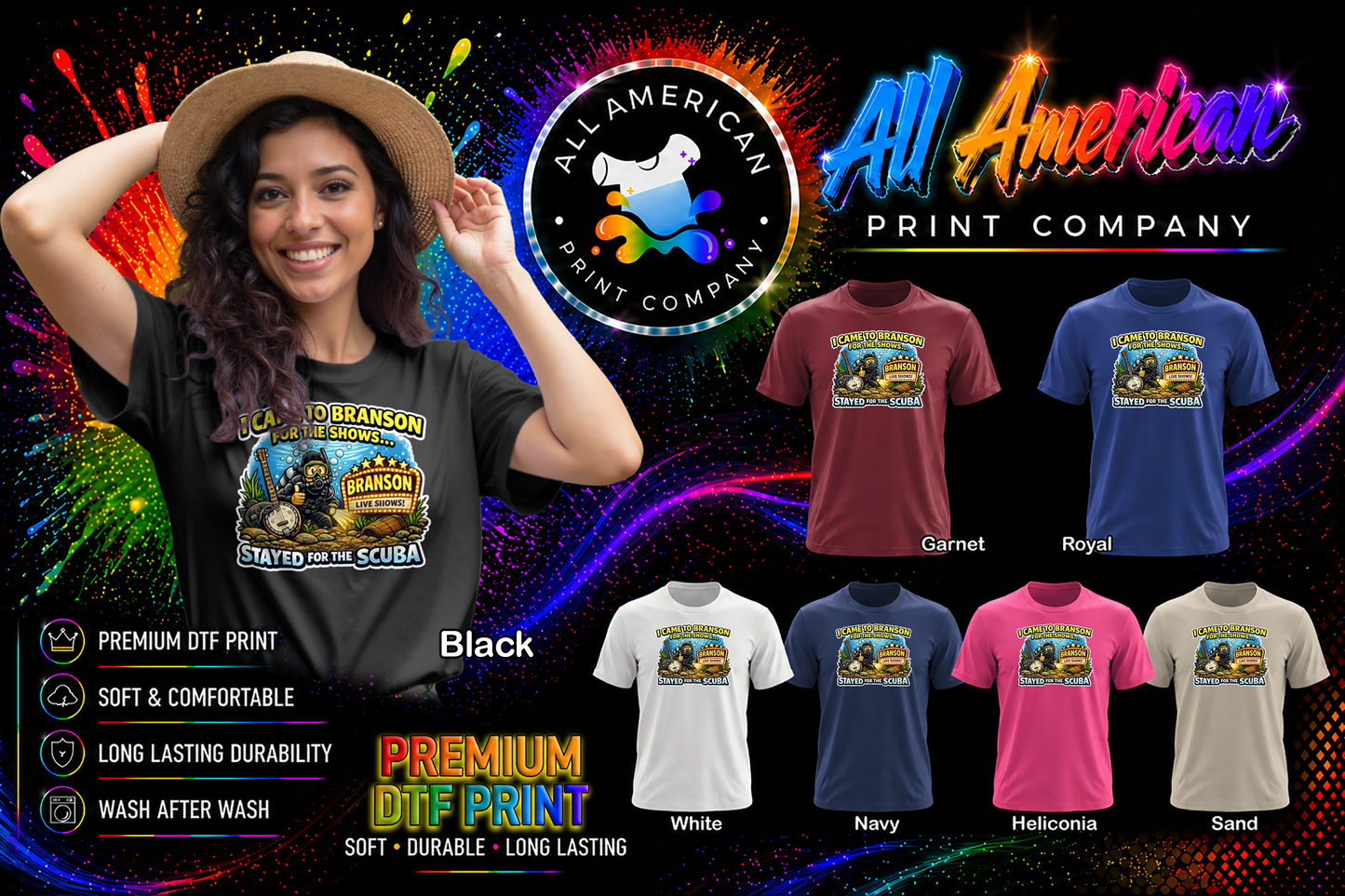T-Shirt - Scuba - Branson - Shows