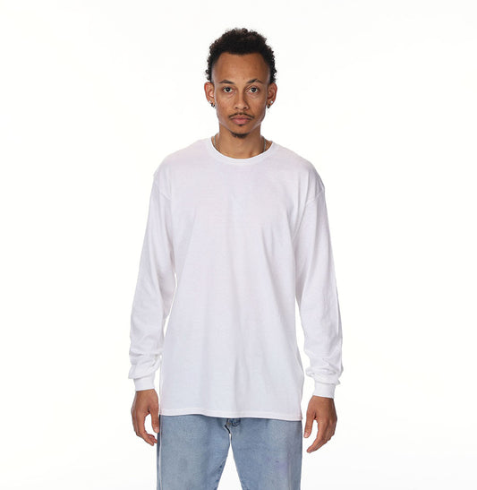 Gildan G540 long-sleeve T-shirt in White