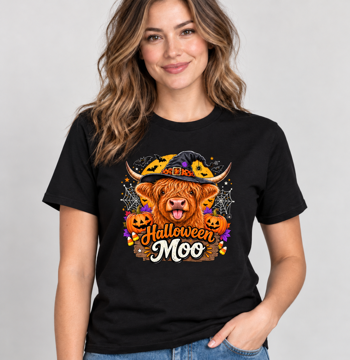 Highland Cow - Halloween Moo - t-shirt