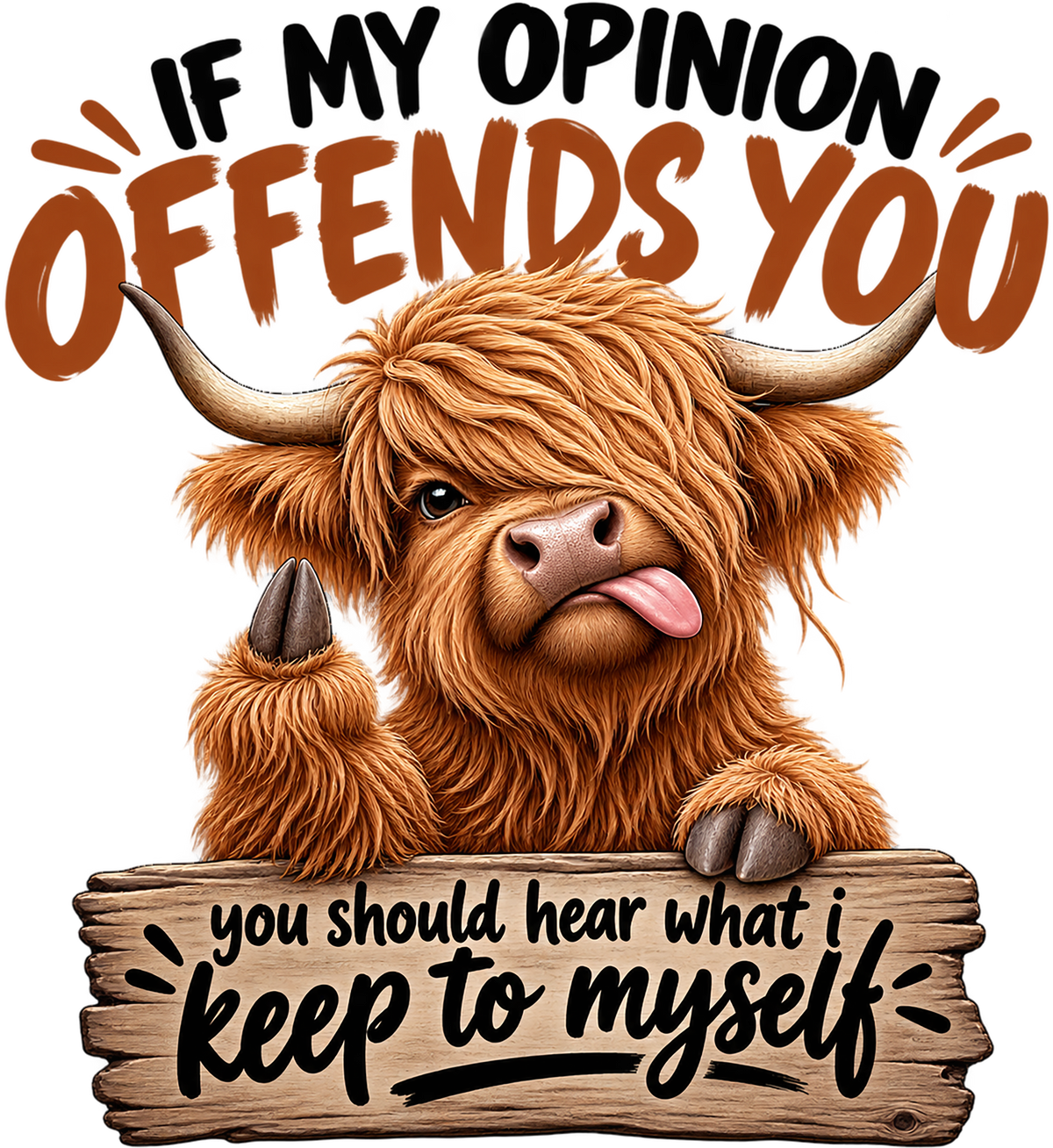 Highland Cow - If My Opinion Offends You