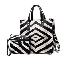 Large Print Zebra Print Purse