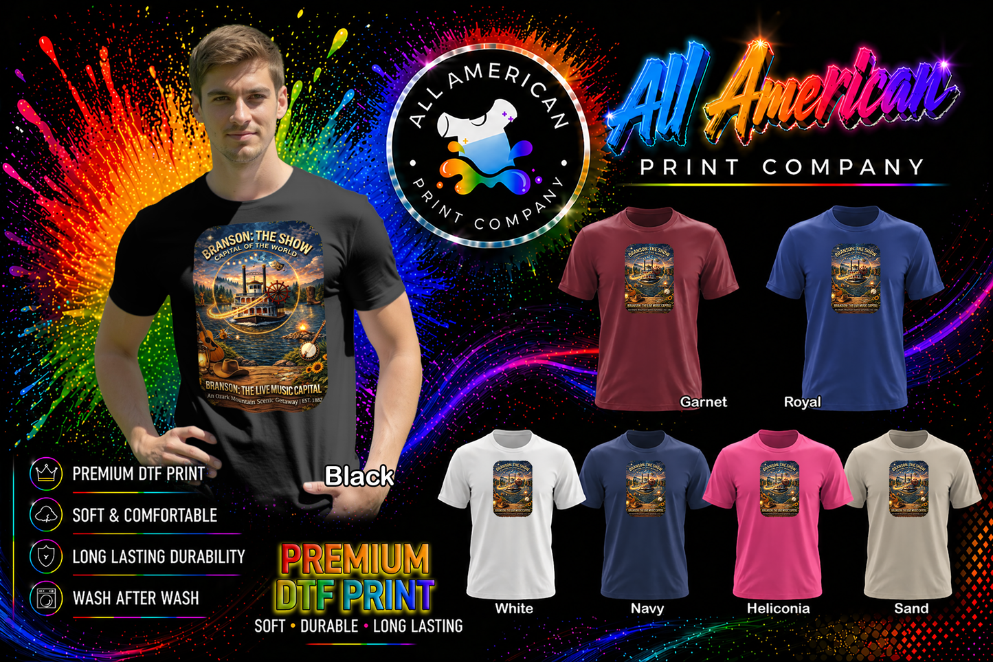T-Shirt - Branson - Music Capital