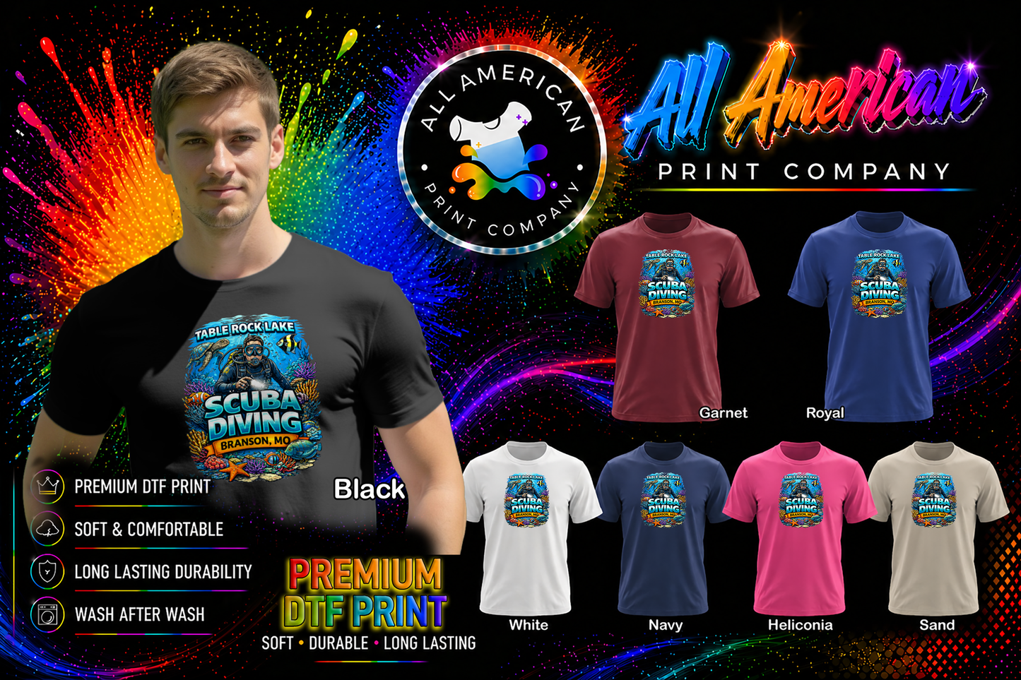 T-Shirt - Scuba - Branson - Diving