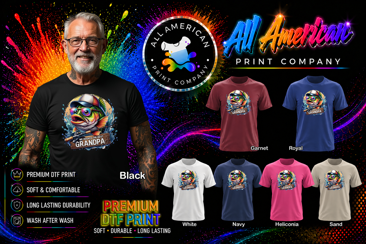 T-Shirt - Fishing - Best Grandpa