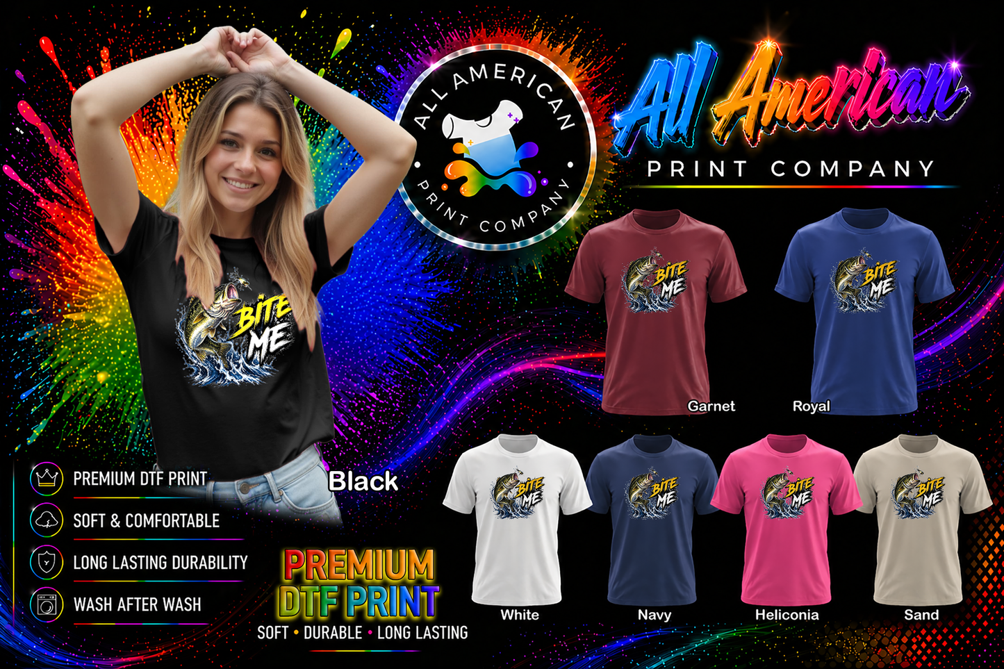 T-Shirt - Fishing - Bite Me