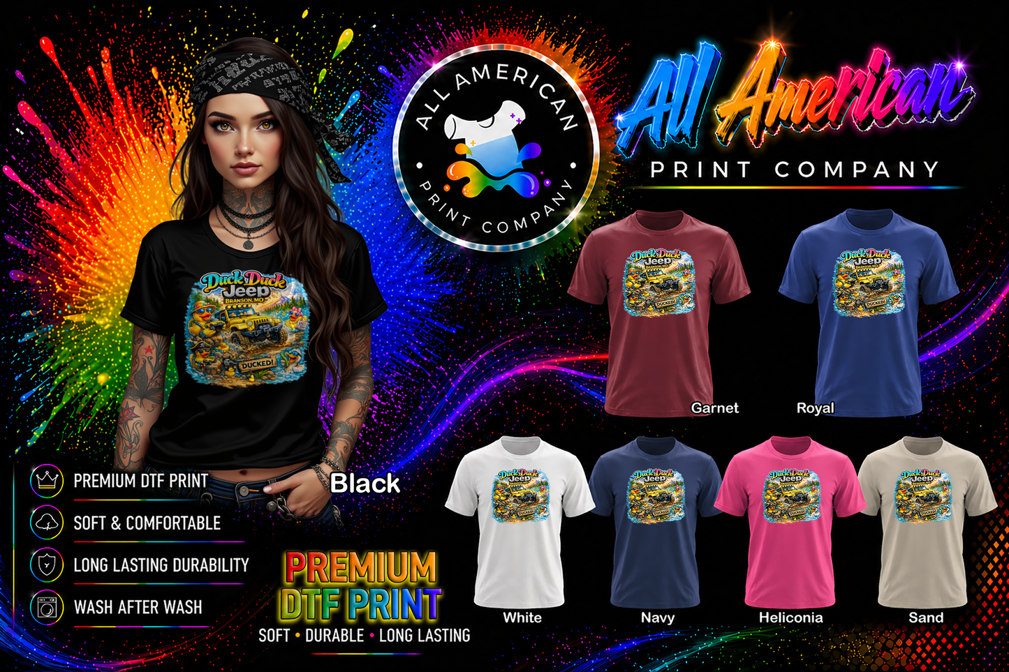 T-Shirt - Jeep - Ducked Branson