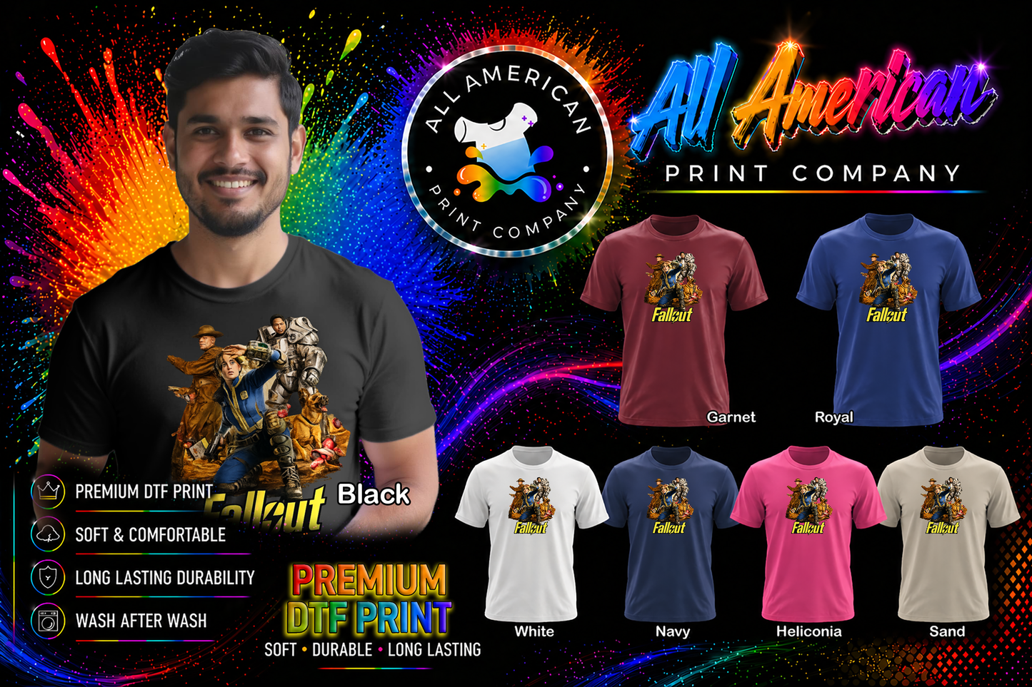 T-Shirt - Fallout - Group Shot