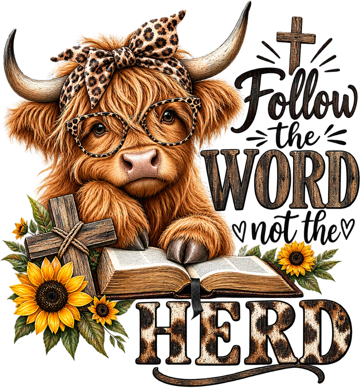 Highland Cow - Follow The Word, not the Herd