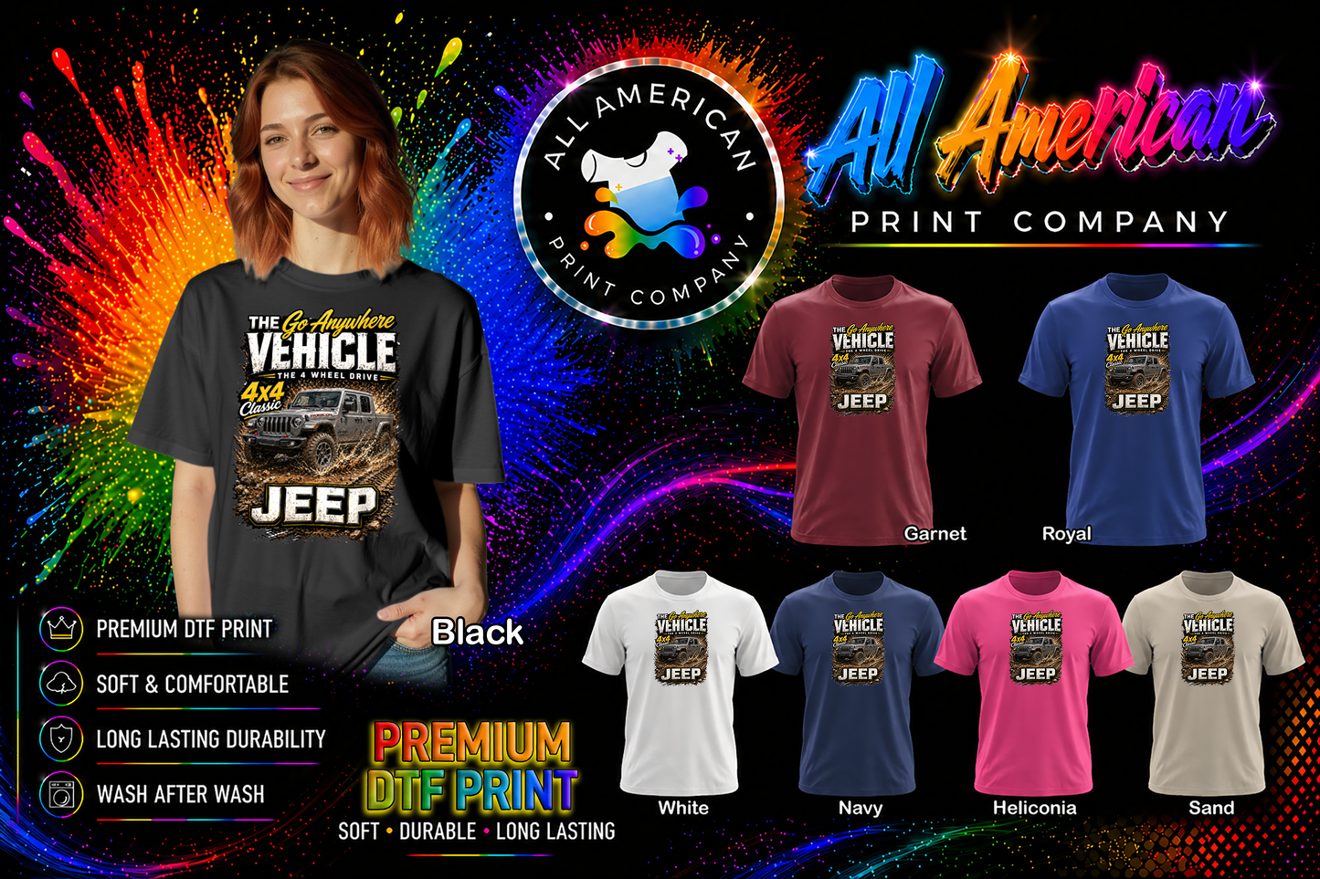 T-Shirt - Jeep - Go Anywhere