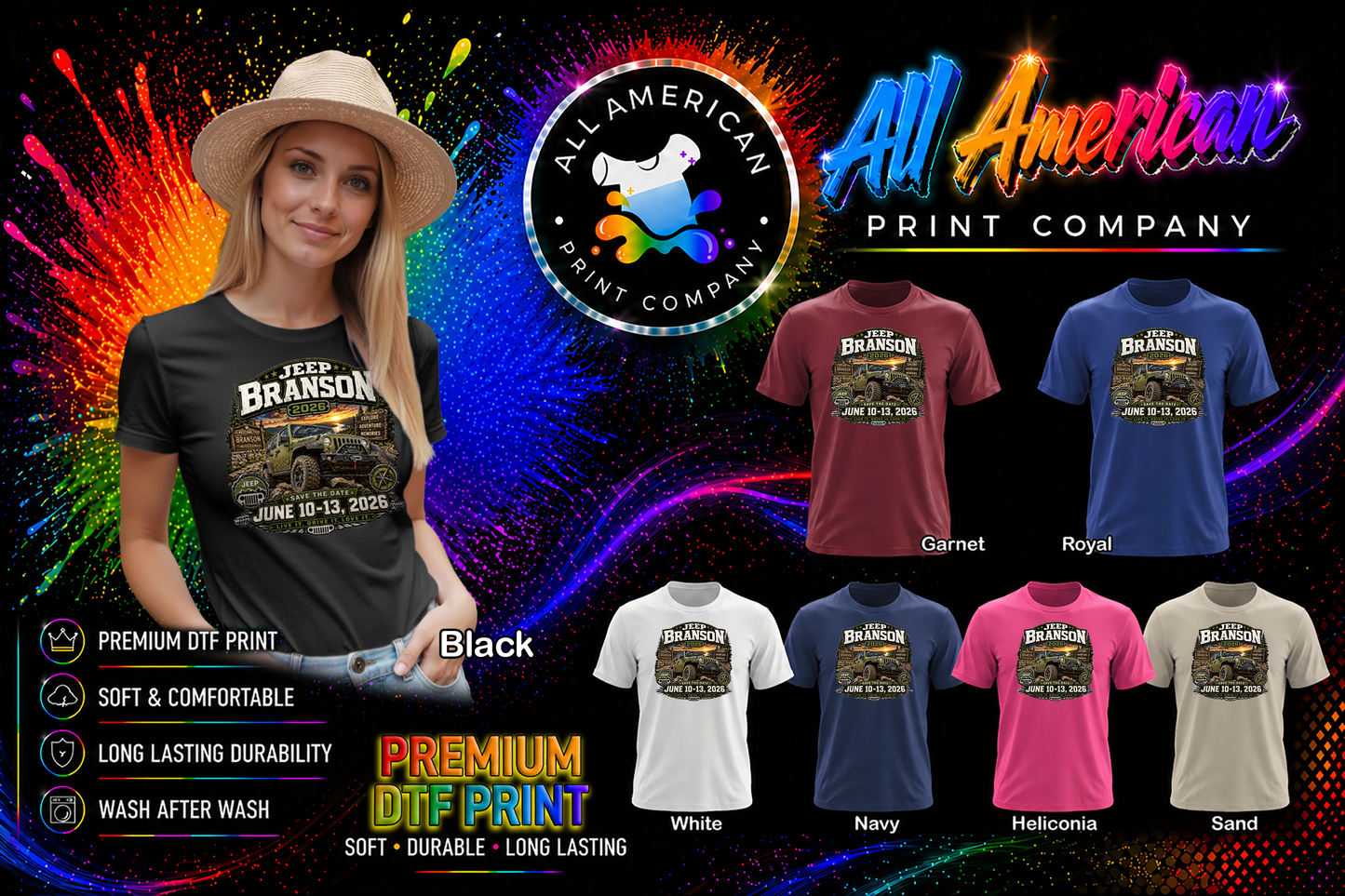 T-Shirt - Jeep Branson 2026 (Version 1)