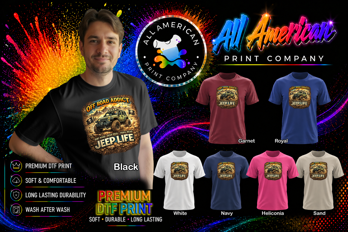 T-Shirt - Jeep - Off Road Addict