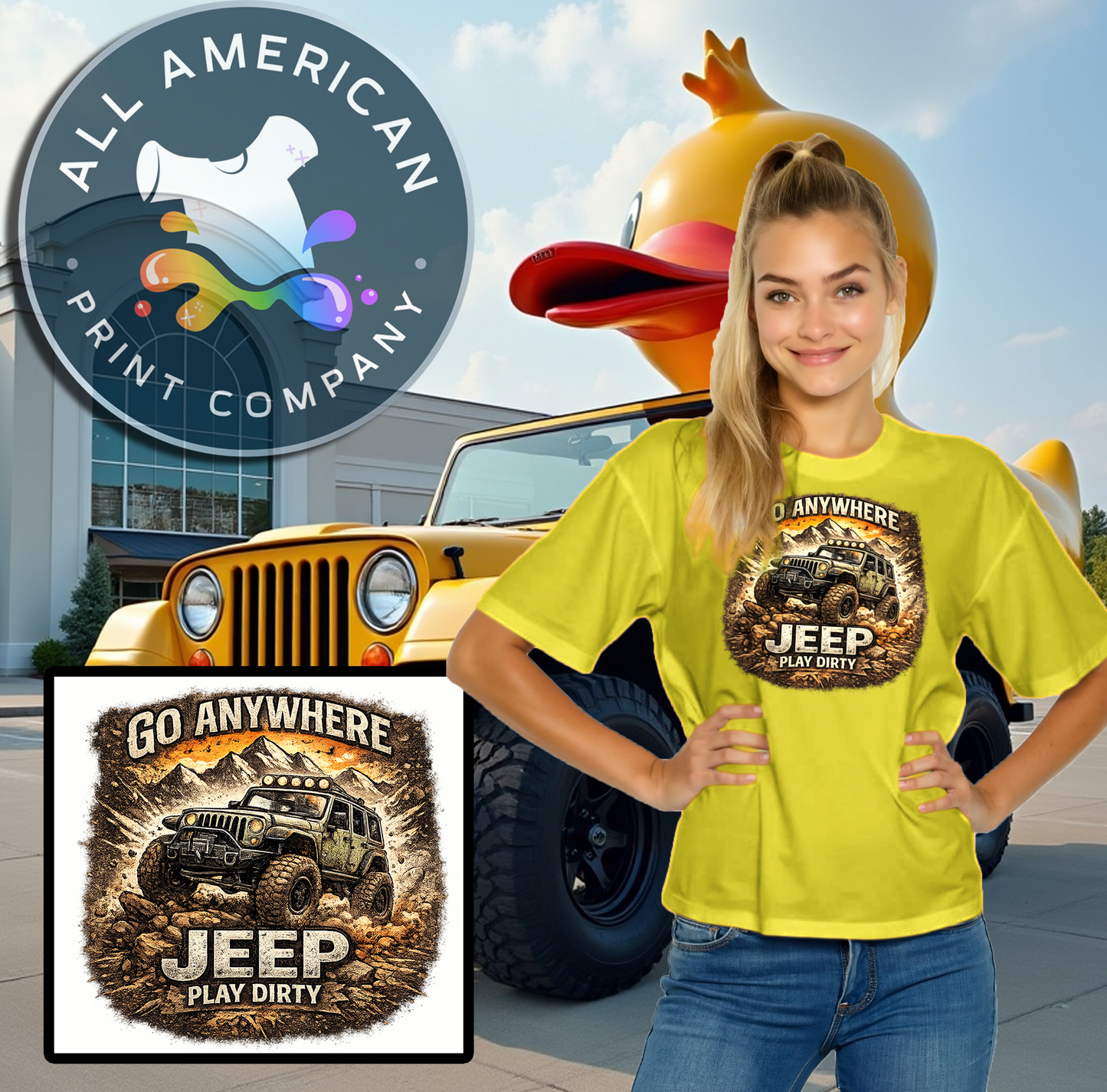 T-Shirt - JEEP - Go Anywhere