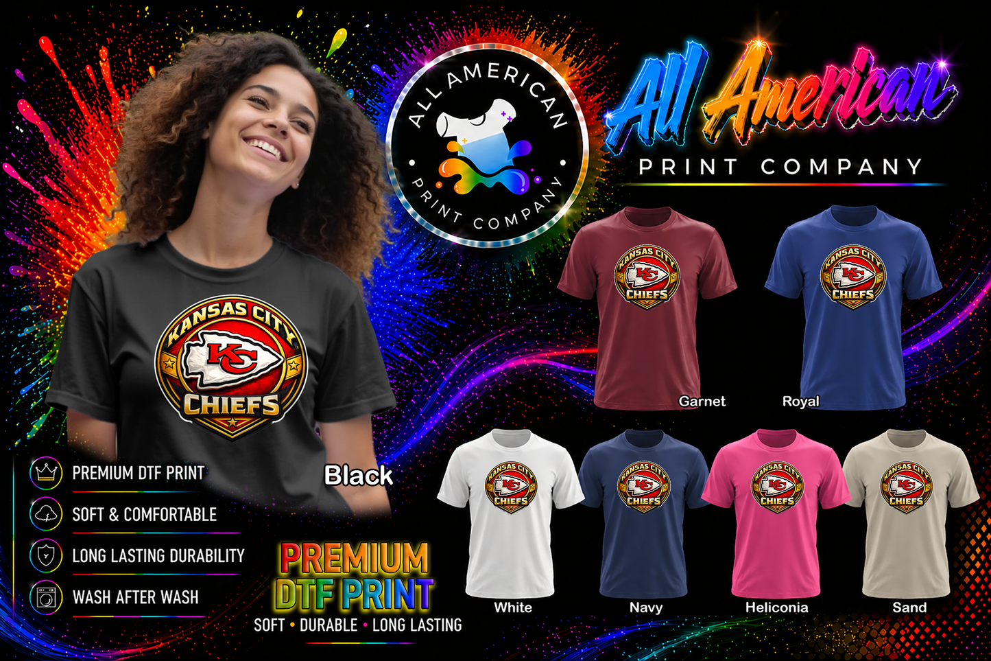 T-Shirt - NFL - Chiefs Logo