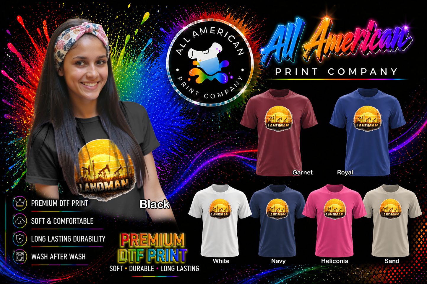 T-Shirt - Landman - Sunset