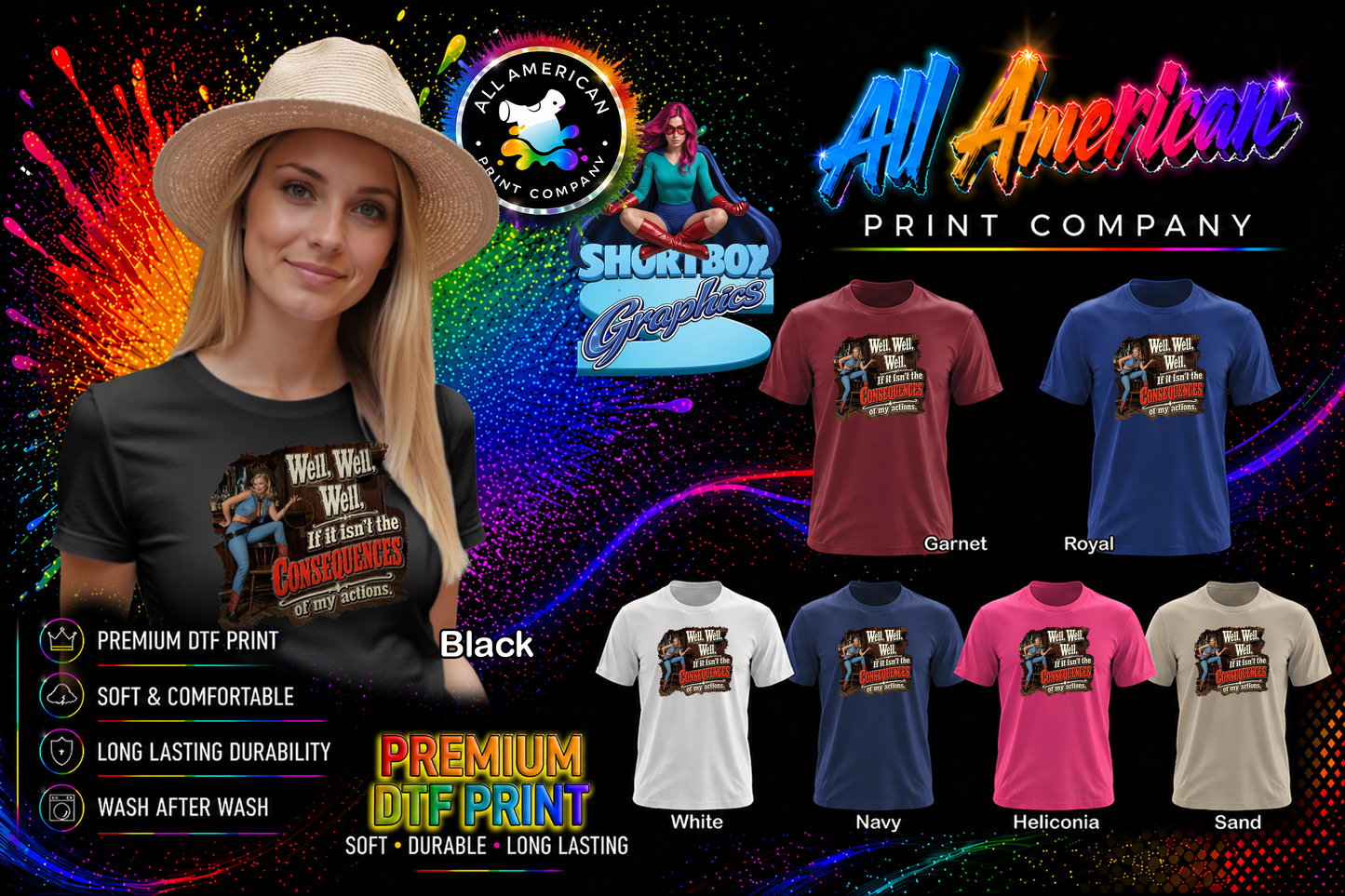 T-Shirt - Well, Well, Well - Retro Housewife Designs