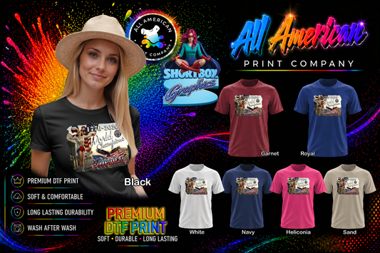 T-Shirt - World Champions USAF - Retro Housewife Designs