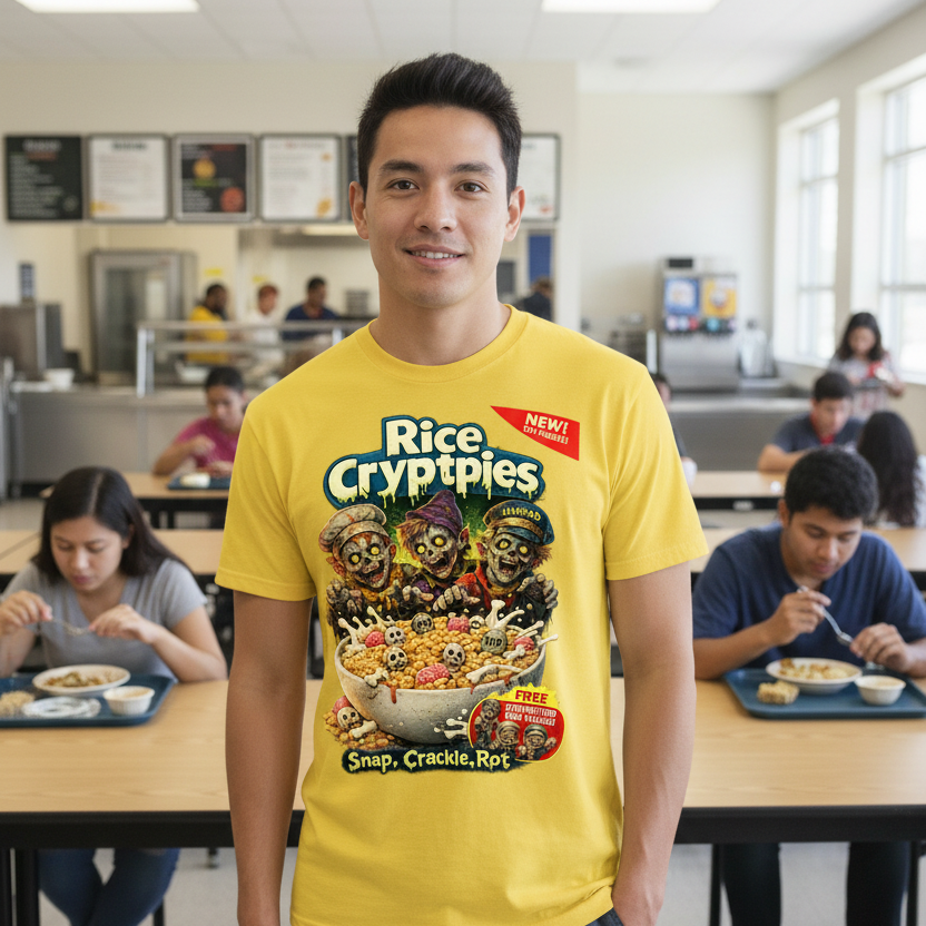 T-Shirt - Rice Cryptpies - Cereal Killer Collection