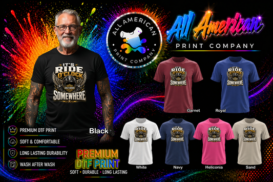 T-Shirt - Motorcycle - Ride O'Clock