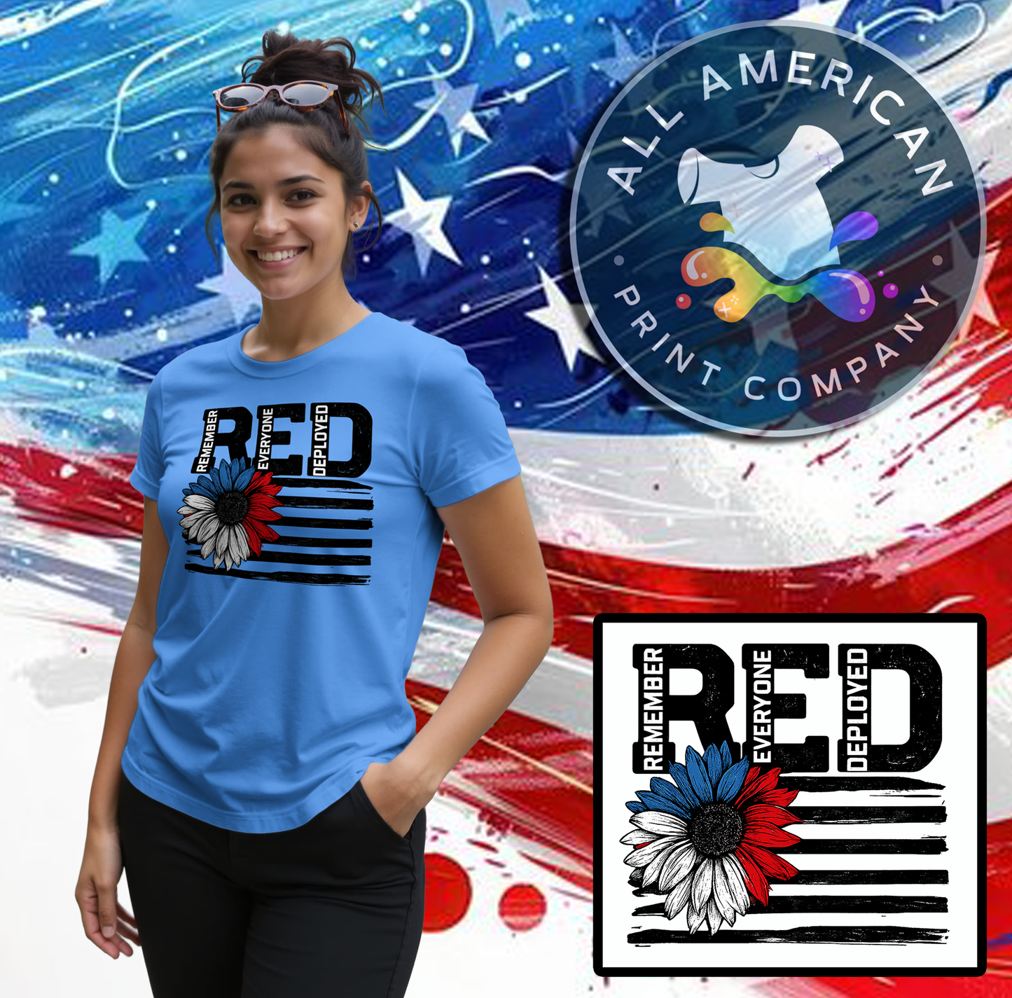 T-Shirt - Remember Everyone Deployed (Version 3)