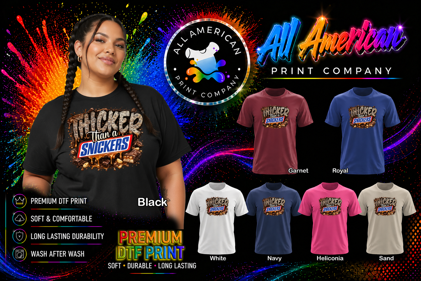 T-Shirt - Thicker Than Snickers