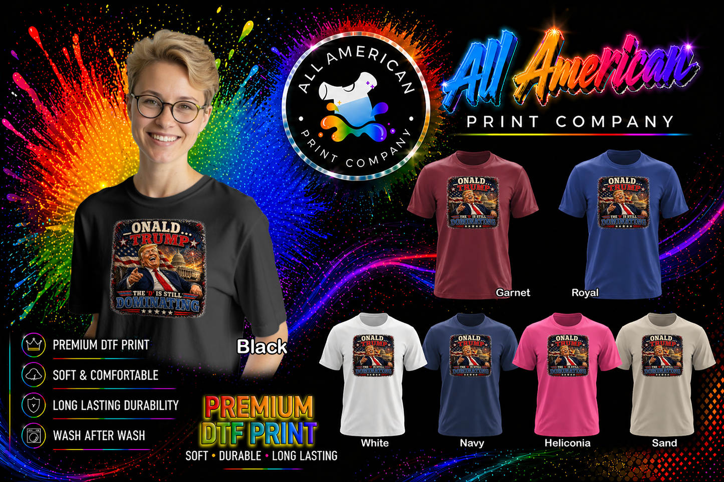 T-Shirt - Trump - D Is Dominating