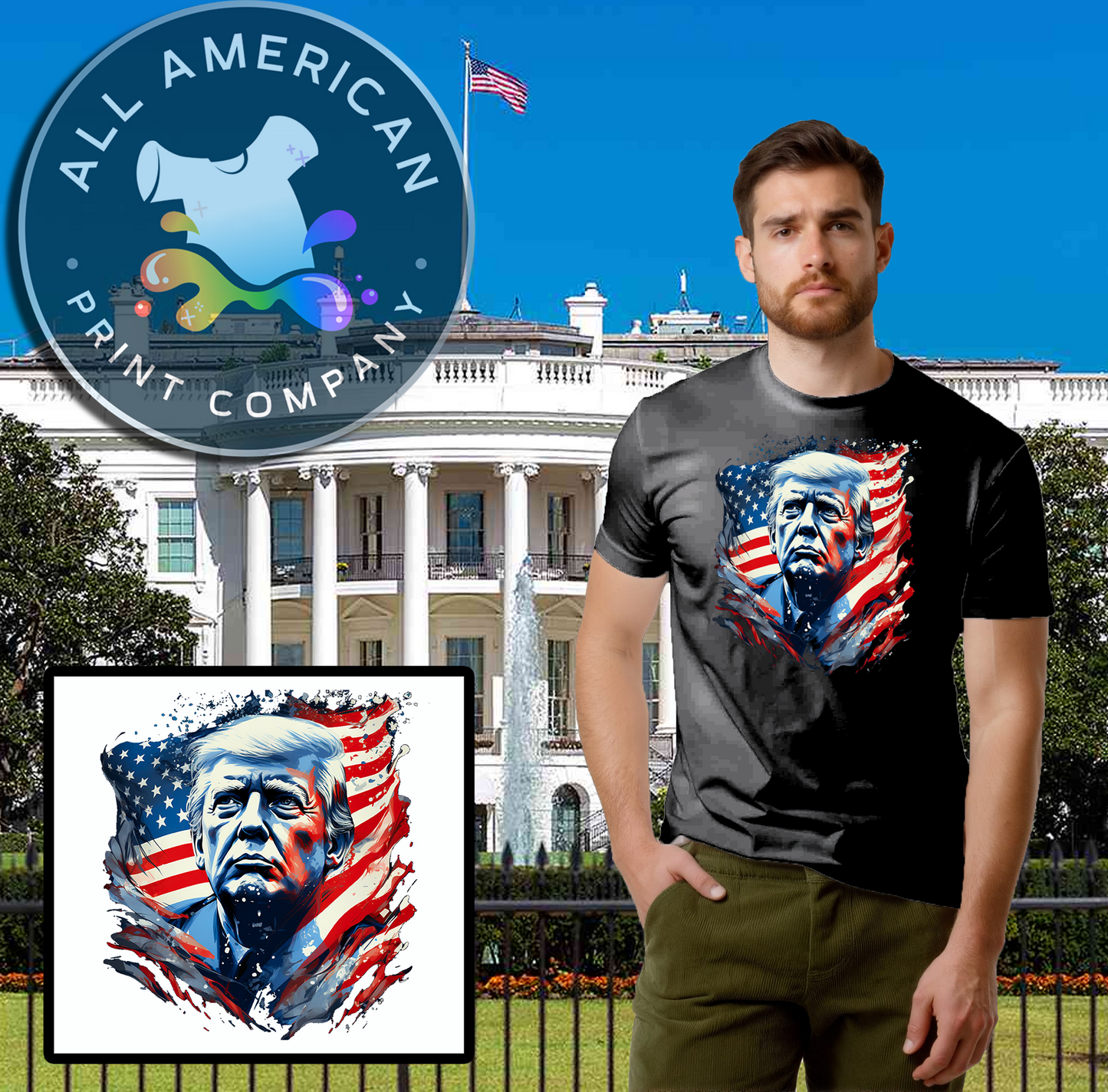 T-Shirt - Trump Portrait (Version 2)