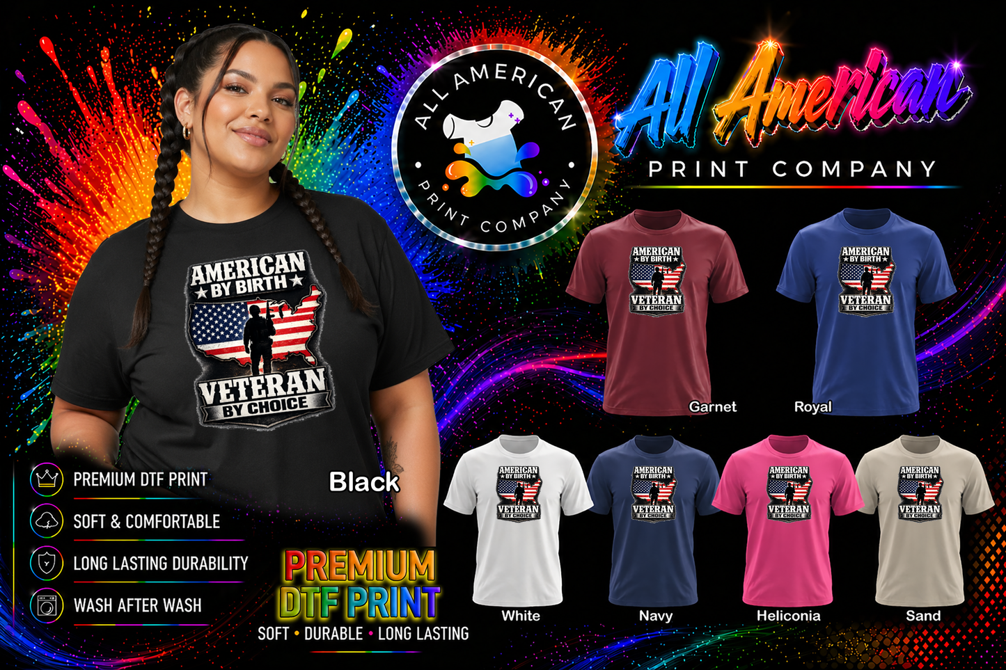 T-Shirt - American by Birth