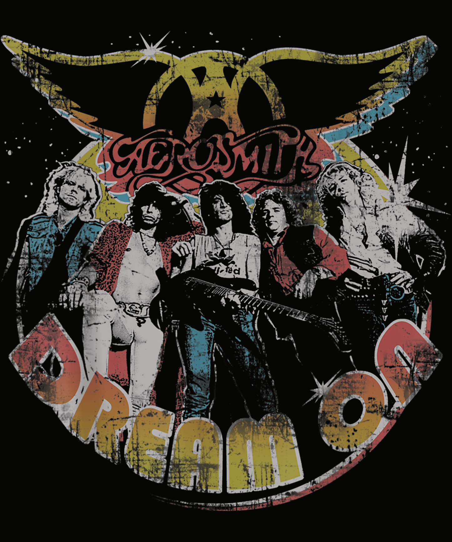 Aerosmith Vintage Style Dream On T-Shirt