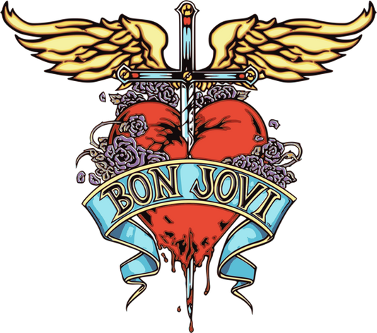 Bon Jovi Vintage Style Logo T-Shirt (Version 2)