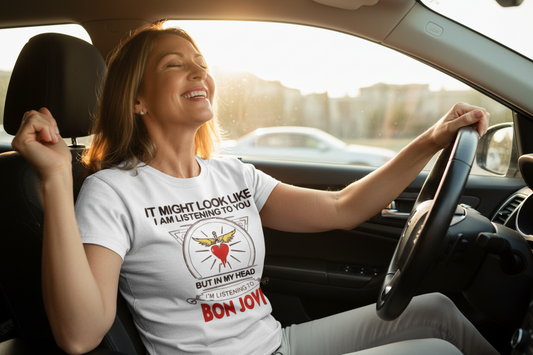 Bon Jovi Vintage Style Listening to... T-Shirt