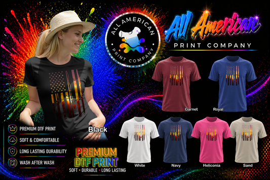T-Shirt - Fishing - Flag (v3)