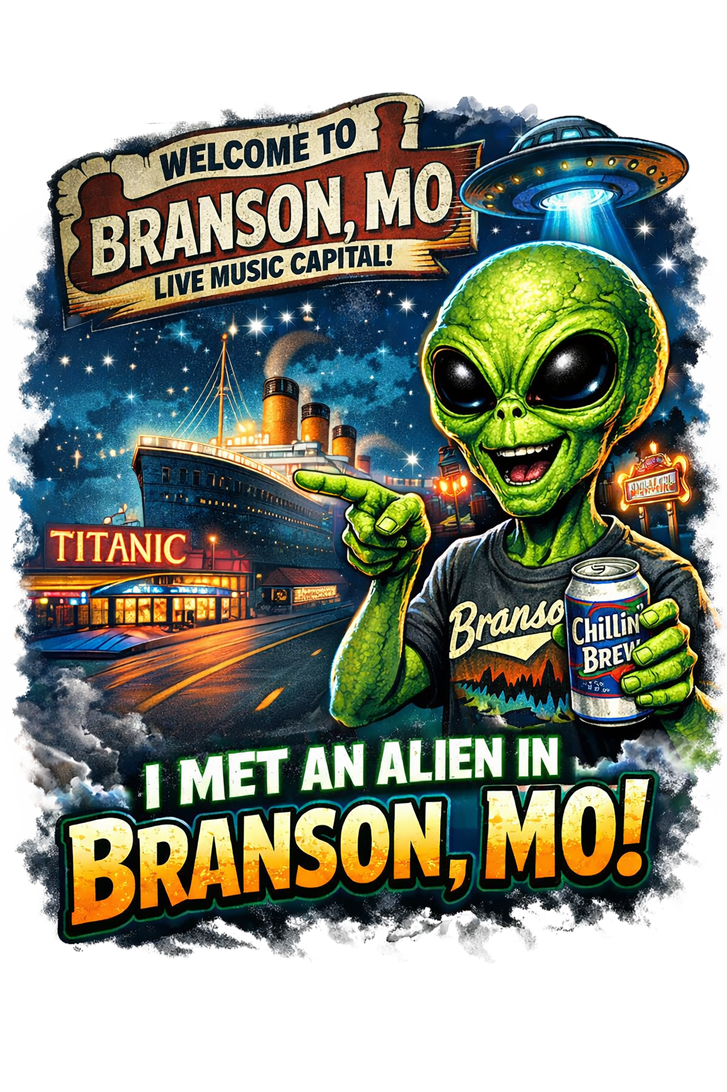 T-Shirt - Aliens - Met In Branson