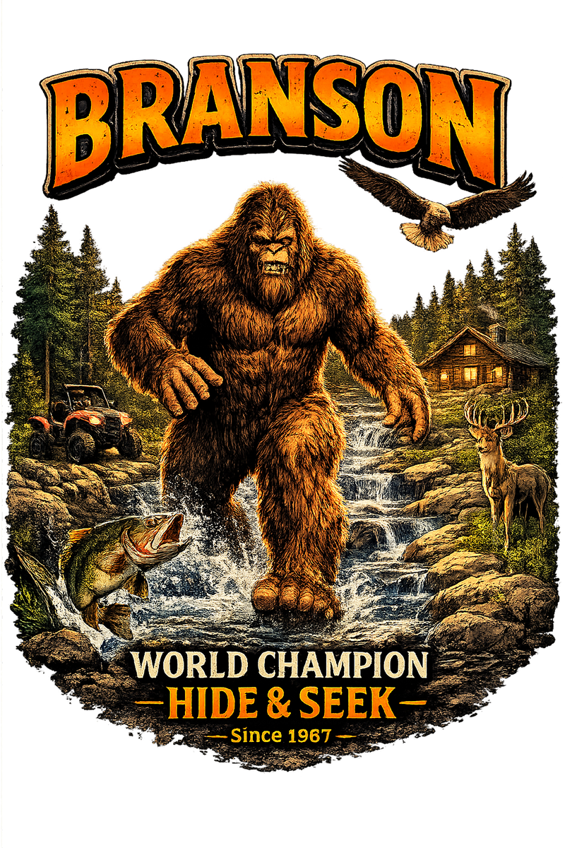 T-Shirt - Bigfoot - Branson - Hide N Seek