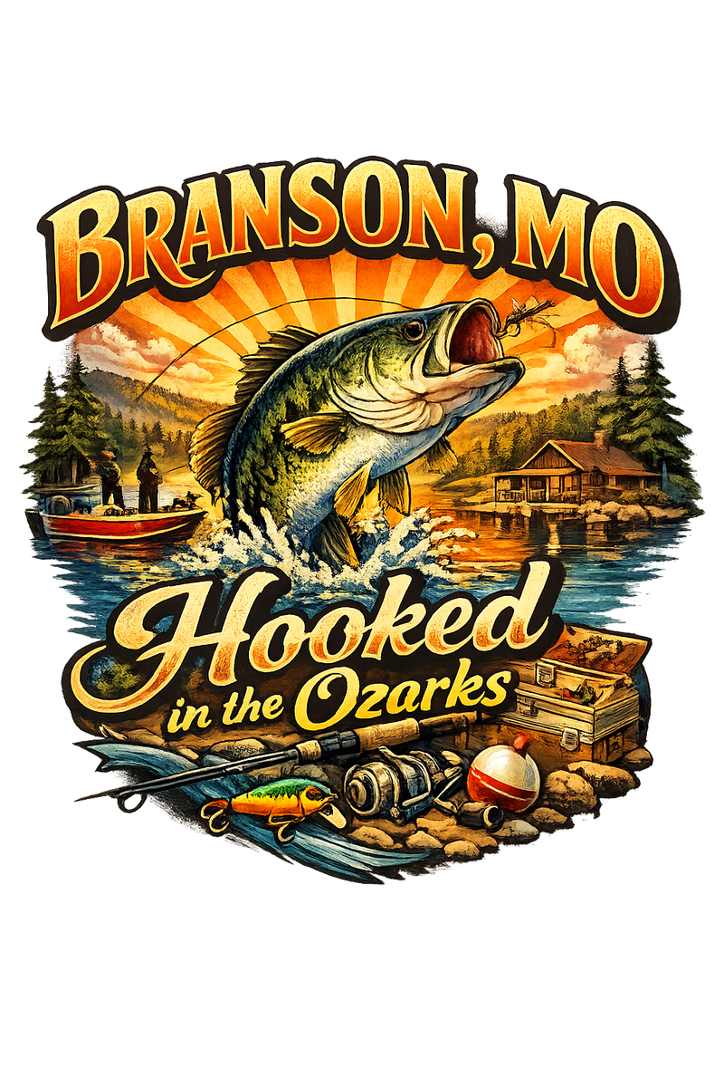 T-Shirt - Branson - Hooked on Ozarks