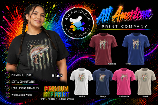 T-Shirt - Fishing - Flag (v1)