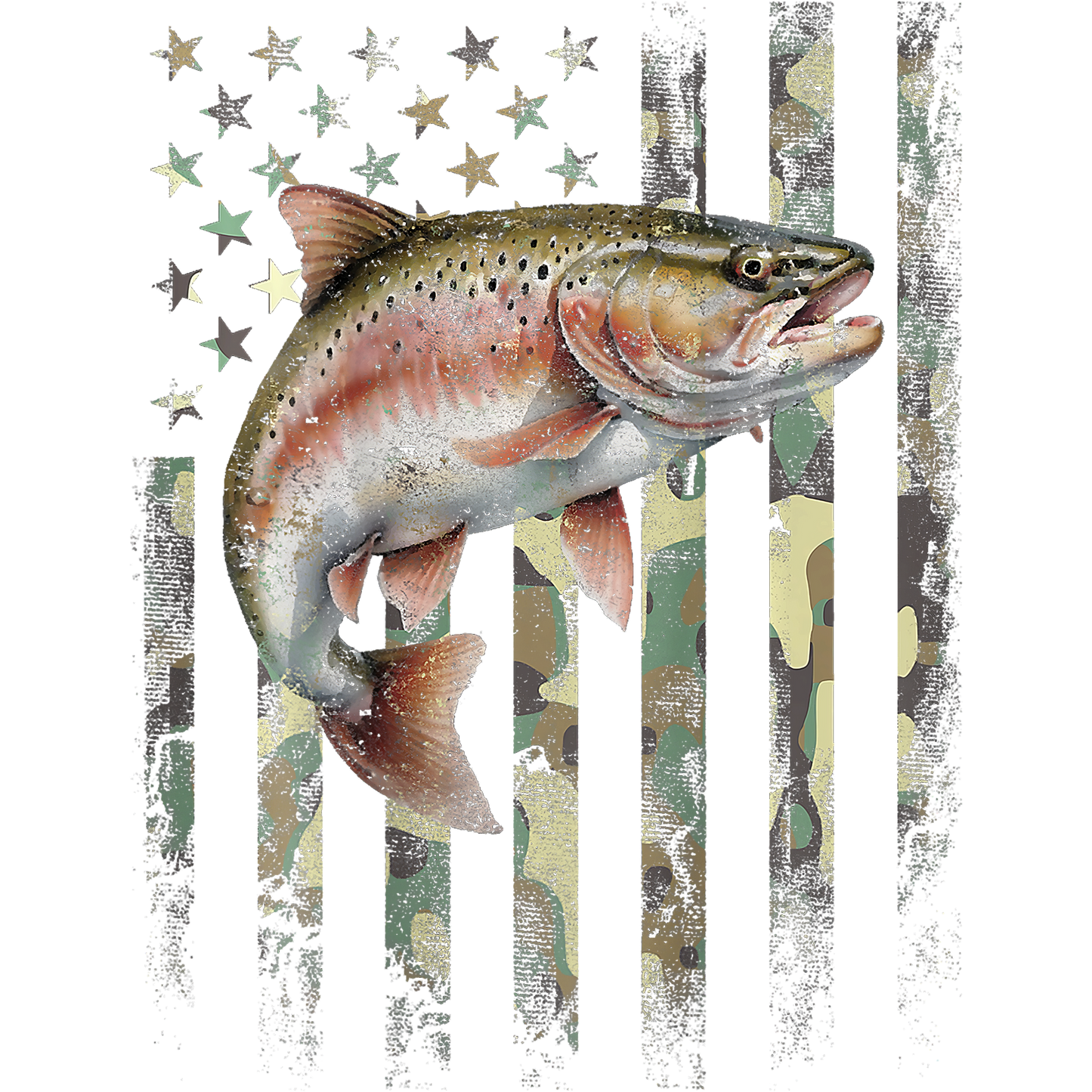 T-Shirt - Fishing - Flag (v1)