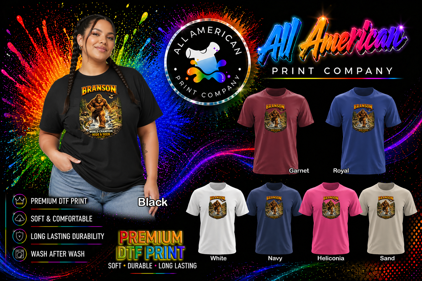 T-Shirt - Bigfoot - Branson - Hide N Seek