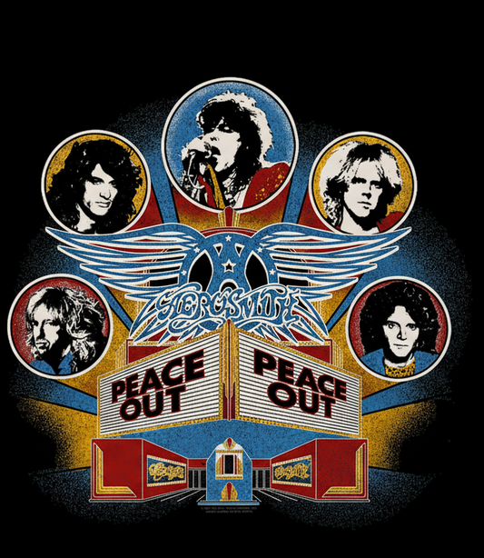 Aerosmith Vintage Style Marquee T-Shirt