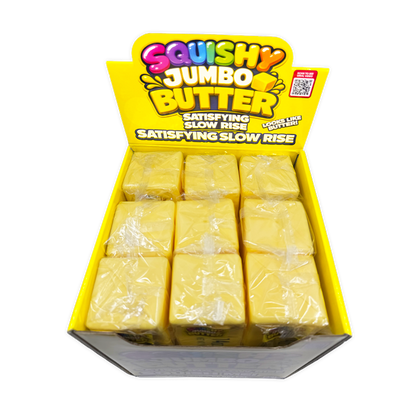 Fun Doh 10" JUMBO Butter Squish Slow Rise Toy- 9/Display: Wholesale Price