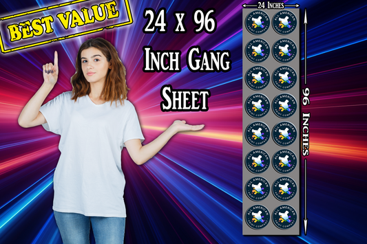 24 x 96 Gang Sheet