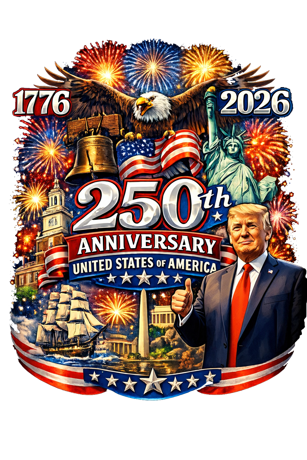 T-Shirt - Trump - 250th Anniversary