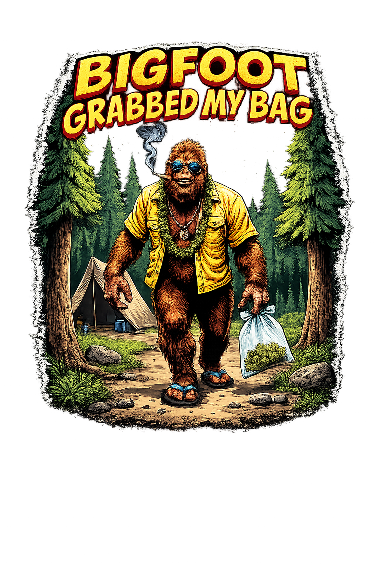 T-Shirt - Bigfoot - Grabbed my Bag