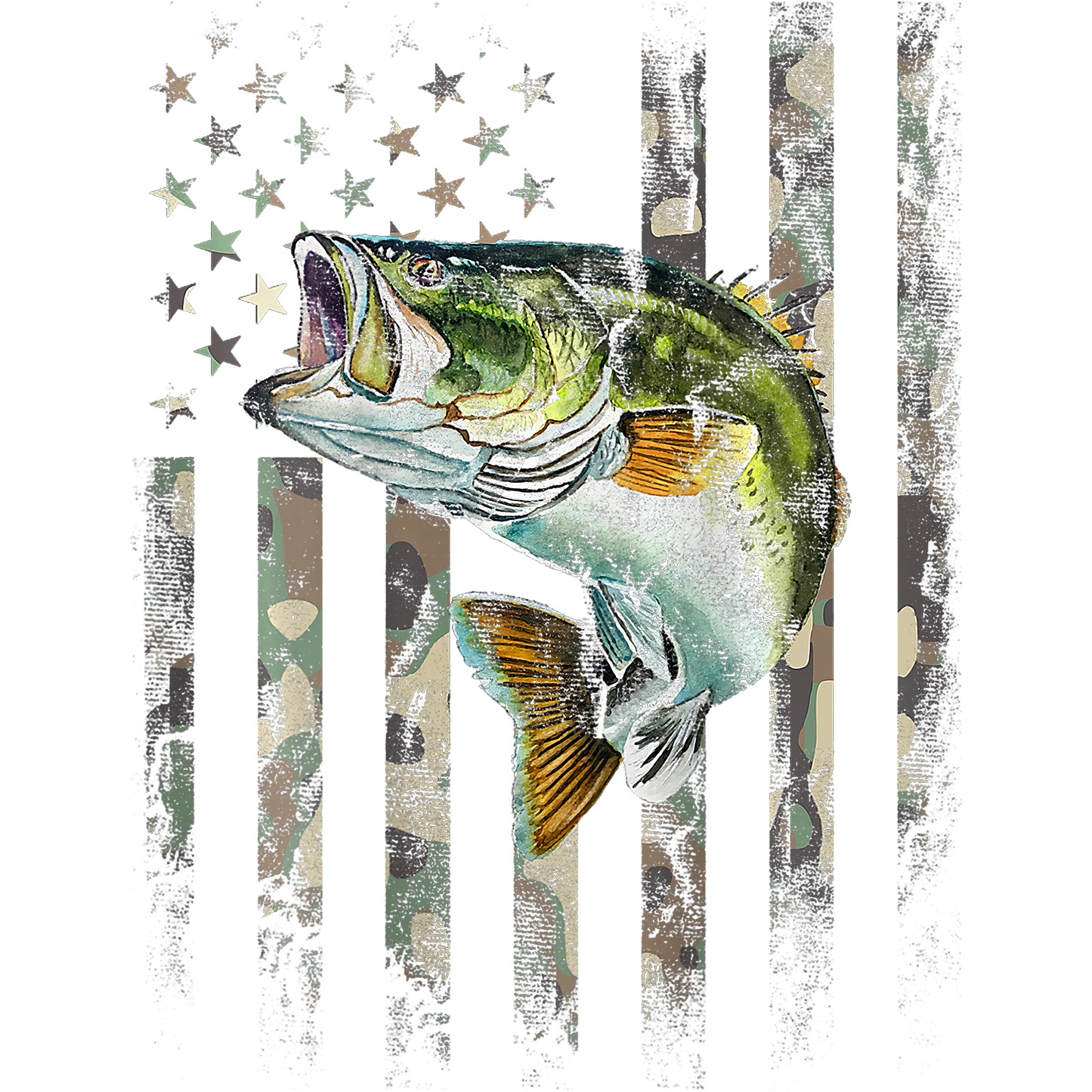 T-Shirt - Fishing - Flag (v2)