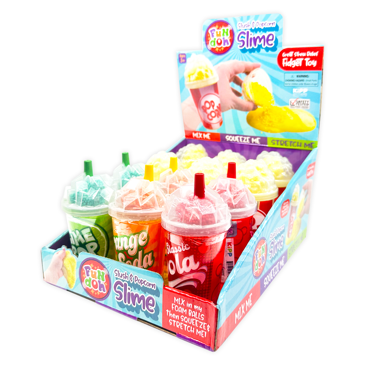 Fun Doh Slush and Popcorn Slime Assortment ASMR Top Seller: Wholesale Price