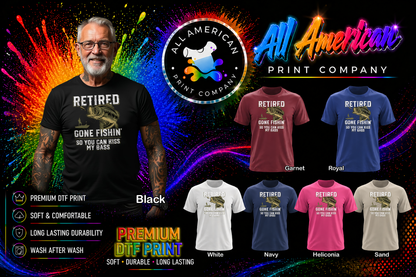 T-Shirt - Fishing - Retired Kiss My Bass