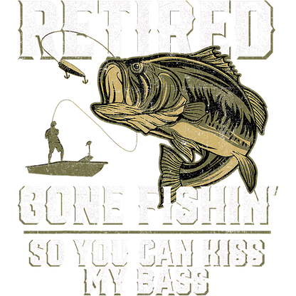 T-Shirt - Fishing - Retired Kiss My Bass