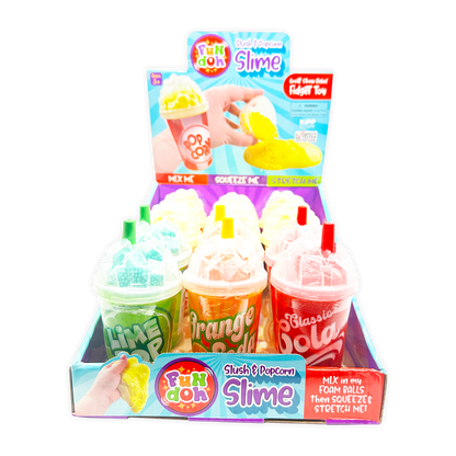 Fun Doh Slush and Popcorn Slime Assortment ASMR Top Seller: Wholesale Price