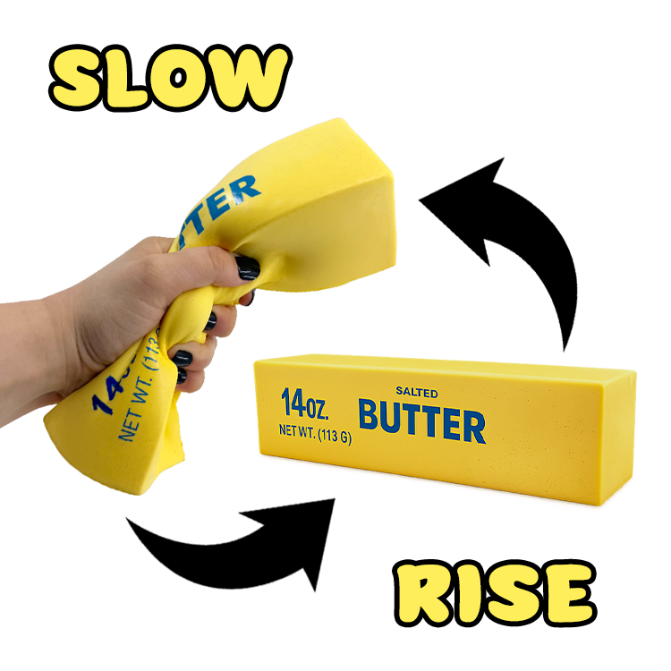 Fun Doh 10" JUMBO Butter Squish Slow Rise Toy- 9/Display: Wholesale Price